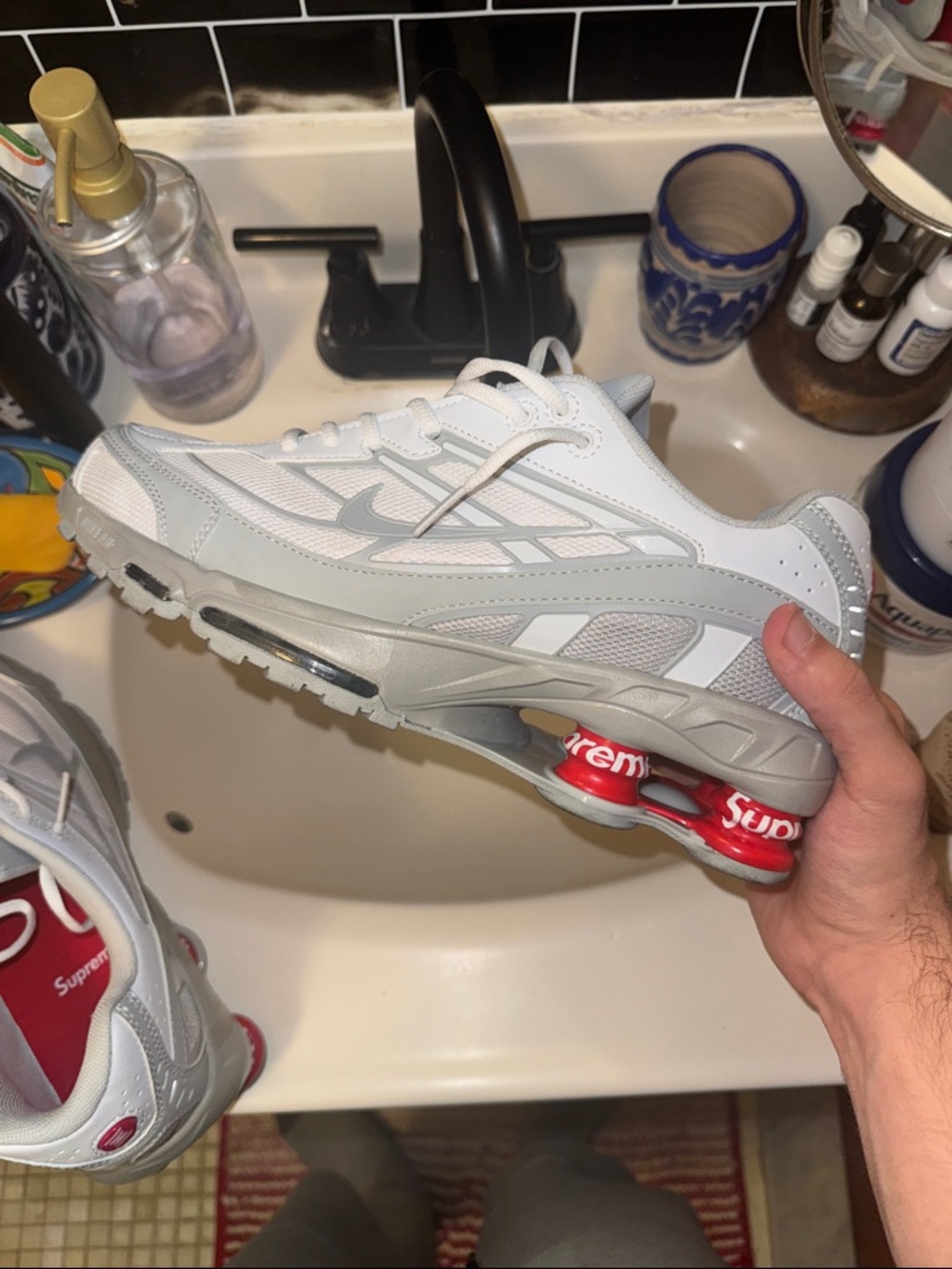 Nike Shox x Supreme Grey